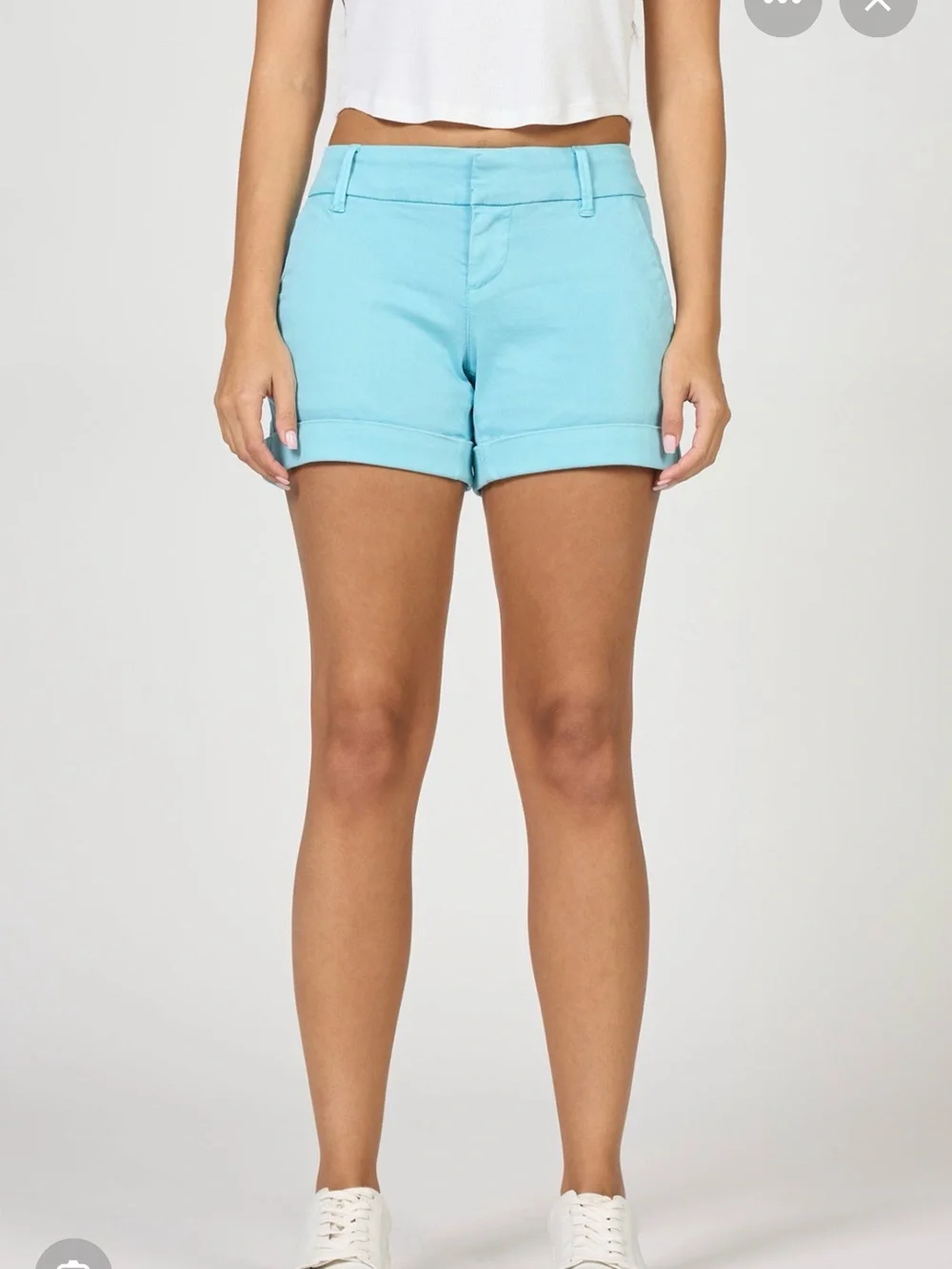 Dear John Aqua Rolled Cuff Women's Shorts
